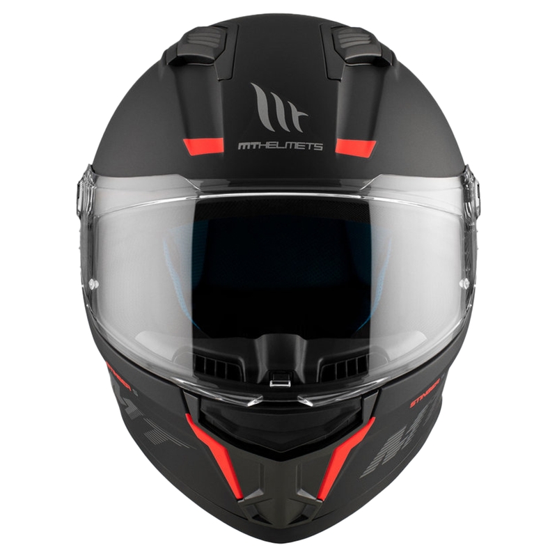 MT Stinger 2 Casco da moto integrale solido nero opaco