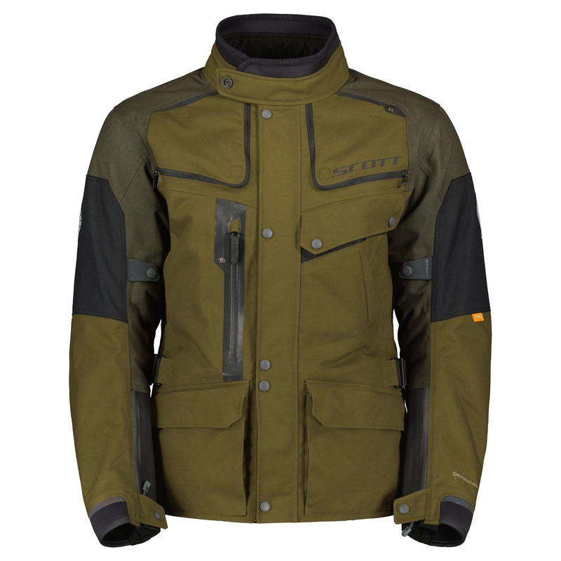 Giacca da moto SCOTT VOYAGER DRYO nero-marrone-oliva