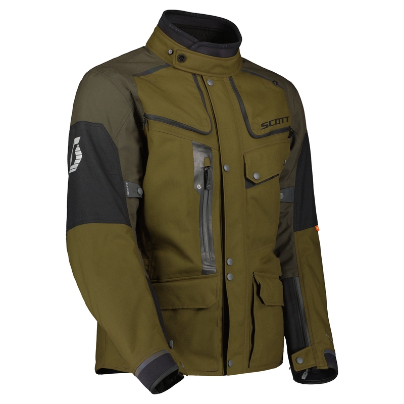 Giacca da moto SCOTT VOYAGER DRYO nero-marrone-oliva