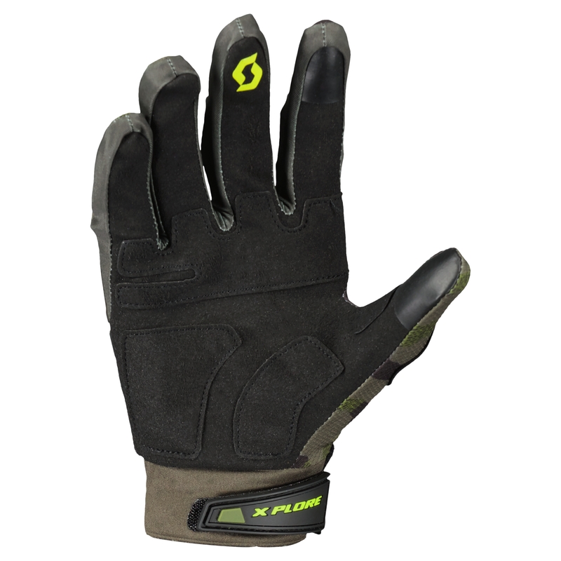 Guanti da moto SCOTT X-PLORE PRO verde militare-giallo