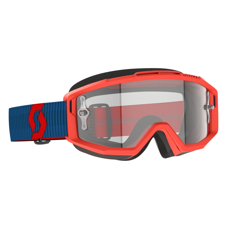 Occhiali da motocross SCOTT Split OTG blu-rosso fluo