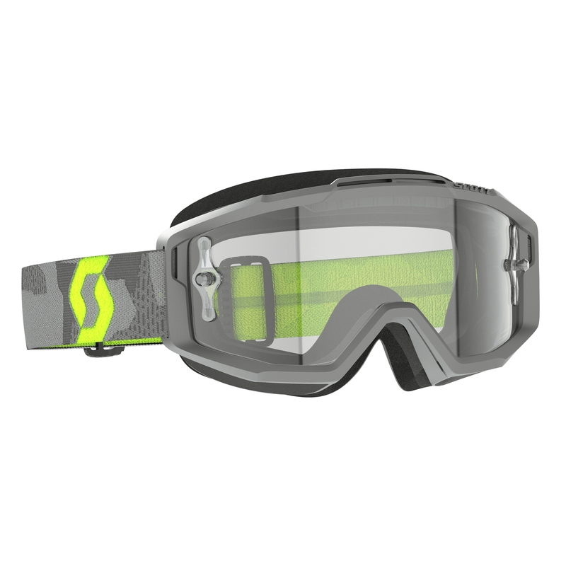 Occhiali da motocross SCOTT Split OTG grigio-giallo fluo