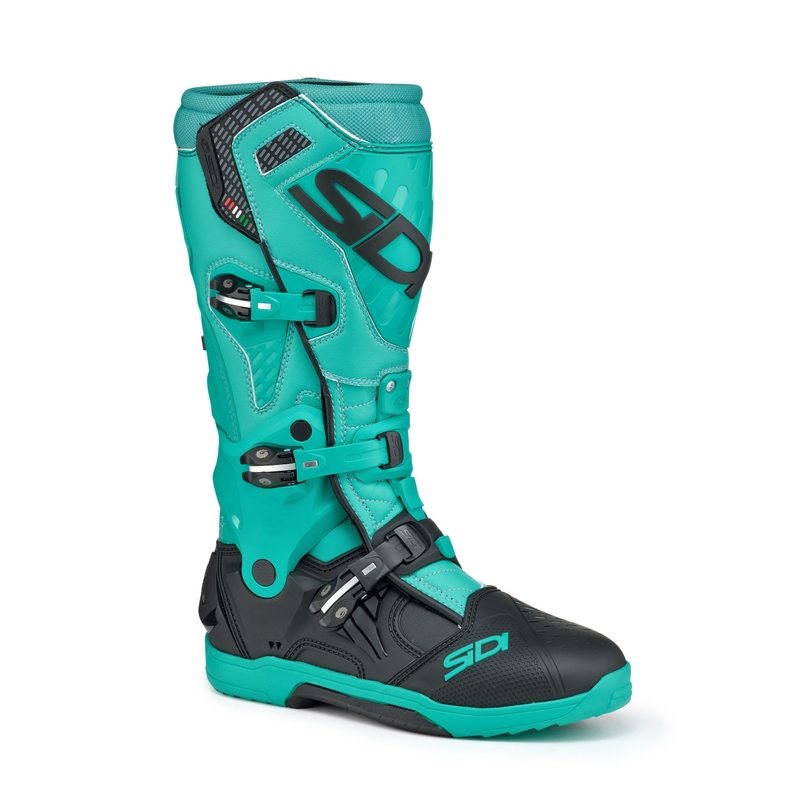 Stivali da moto SiDi Crossair nero e menta
