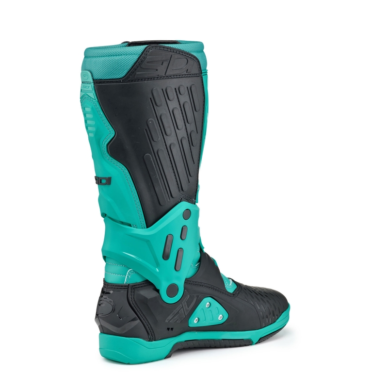 Stivali da moto SiDi Crossair nero e menta