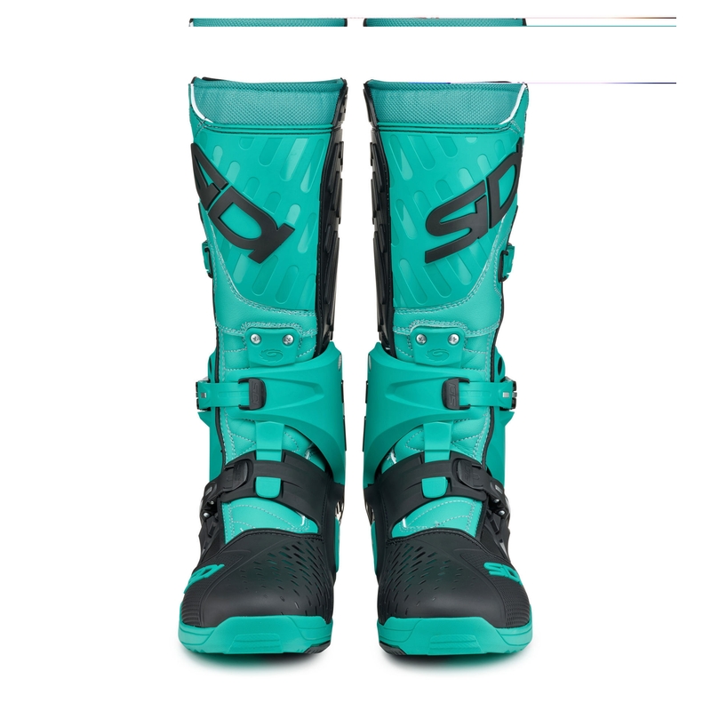 Stivali da moto SiDi Crossair nero e menta