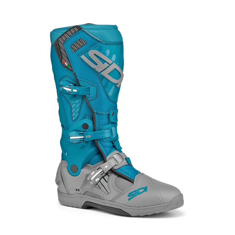 Stivali da moto SiDi Crossair grigio-blu