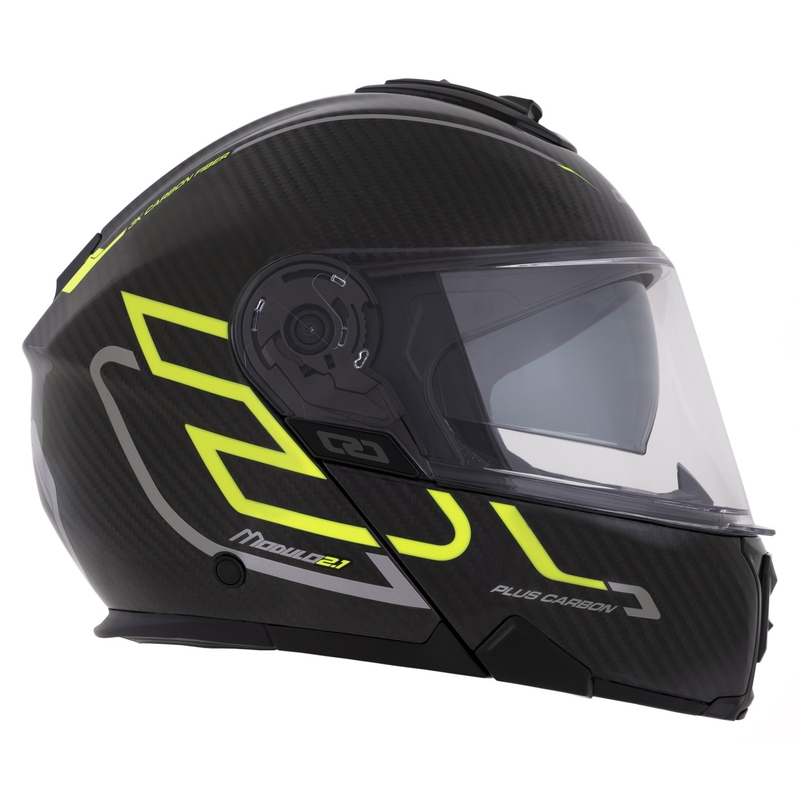 Casco Cassida Modulo 2.1 Plus Carbon giallo fluo-argento-nero