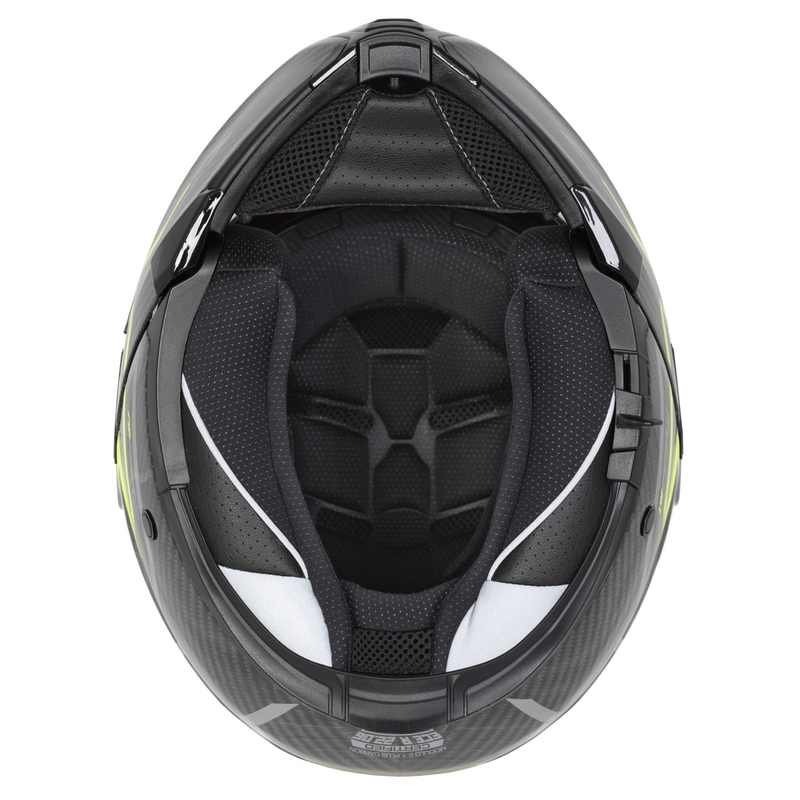 Casco Cassida Modulo 2.1 Plus Carbon giallo fluo-argento-nero