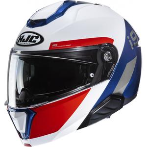 Casco ribaltabile HJC i91 Bina MC21 bianco-blu-rosso