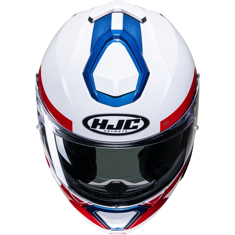 Casco ribaltabile HJC i91 Bina MC21 bianco-blu-rosso