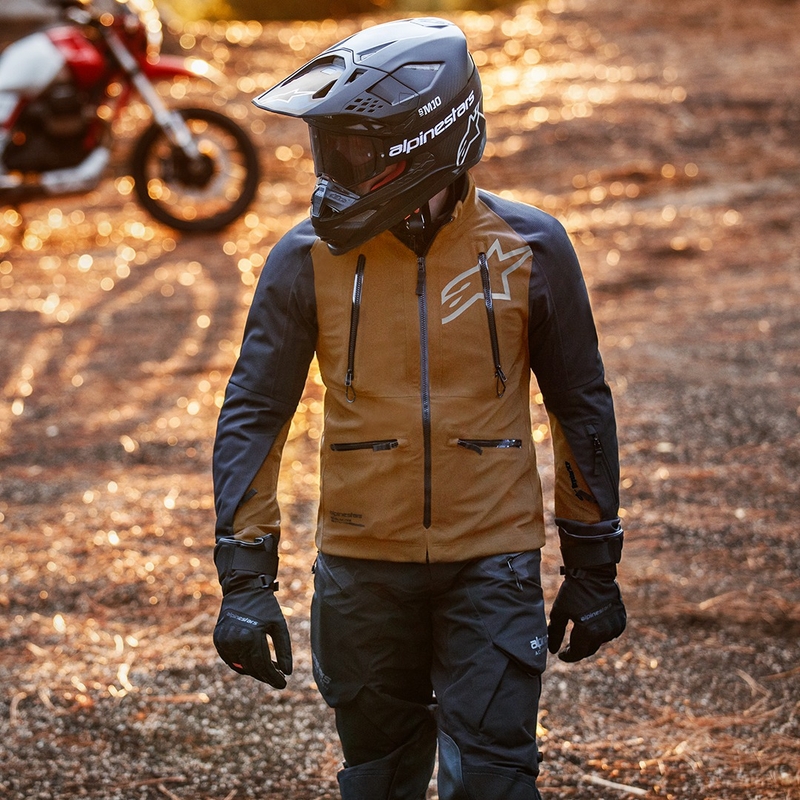 Alpinestars Hyde XT Drystar XF giacca da moto sabbia nera
