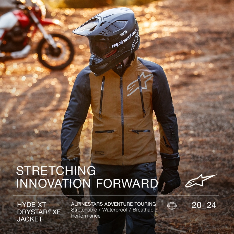 Alpinestars Hyde XT Drystar XF giacca da moto sabbia nera