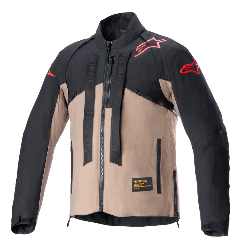 Alpinestars Techdura Giacca da moto nera e marrone