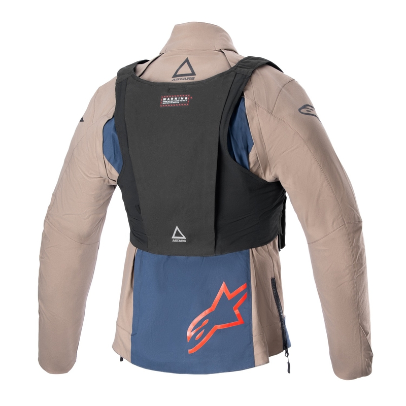 Alpinestars Techdura Giacca da moto nera-marrone-blu scuro