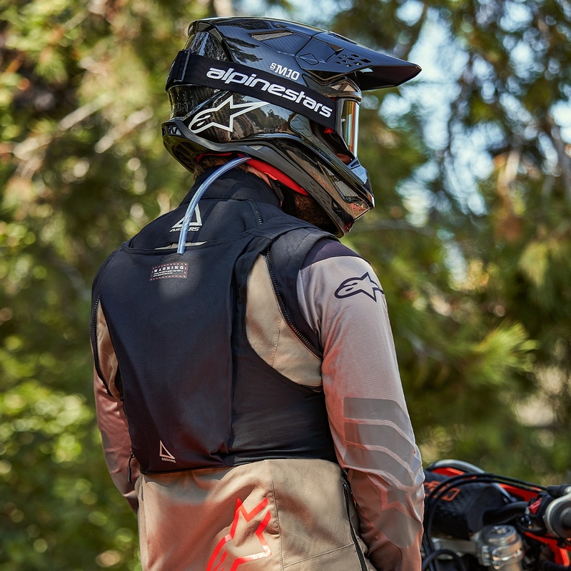 Alpinestars Techdura Giacca da moto nera-marrone-blu scuro
