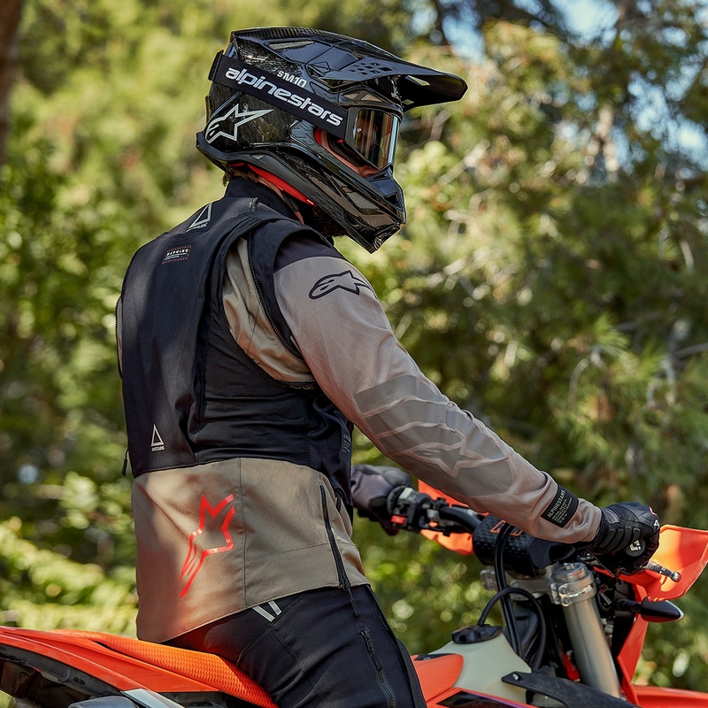 Alpinestars Techdura Giacca da moto nera-marrone-blu scuro