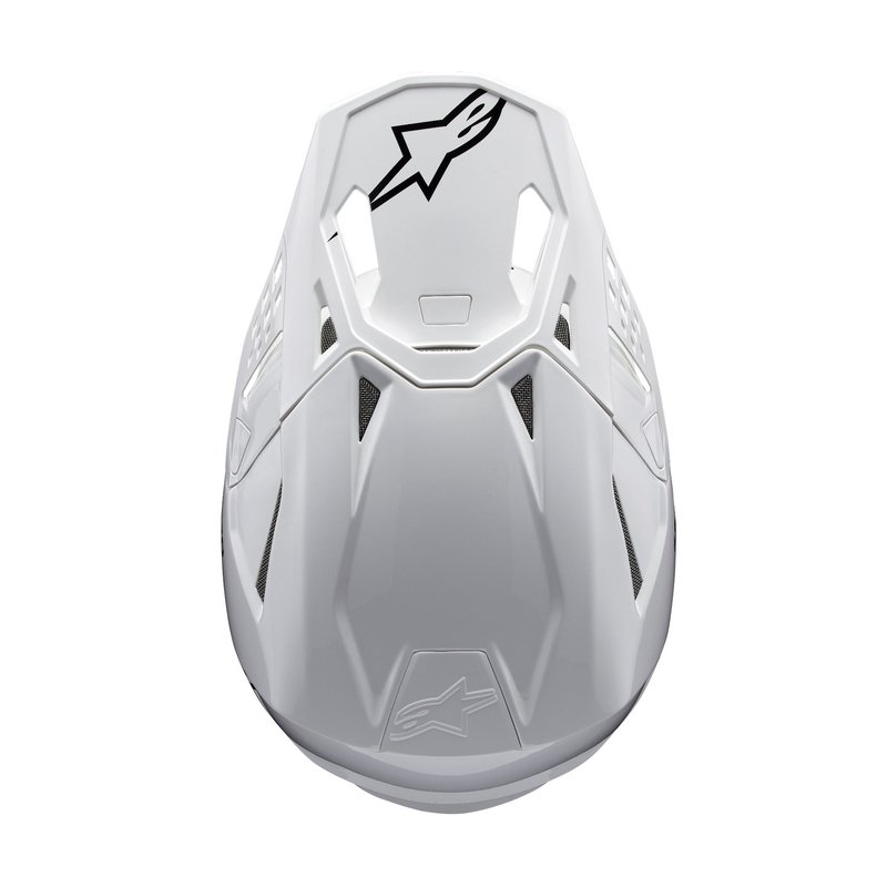 Alpinestars Supertech S-M10 Casco da motocross bianco solido