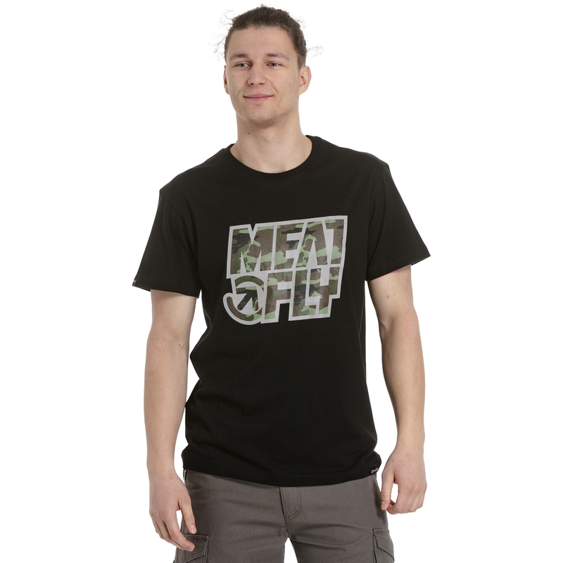 Camicia da uomo Meatfly Repash nero