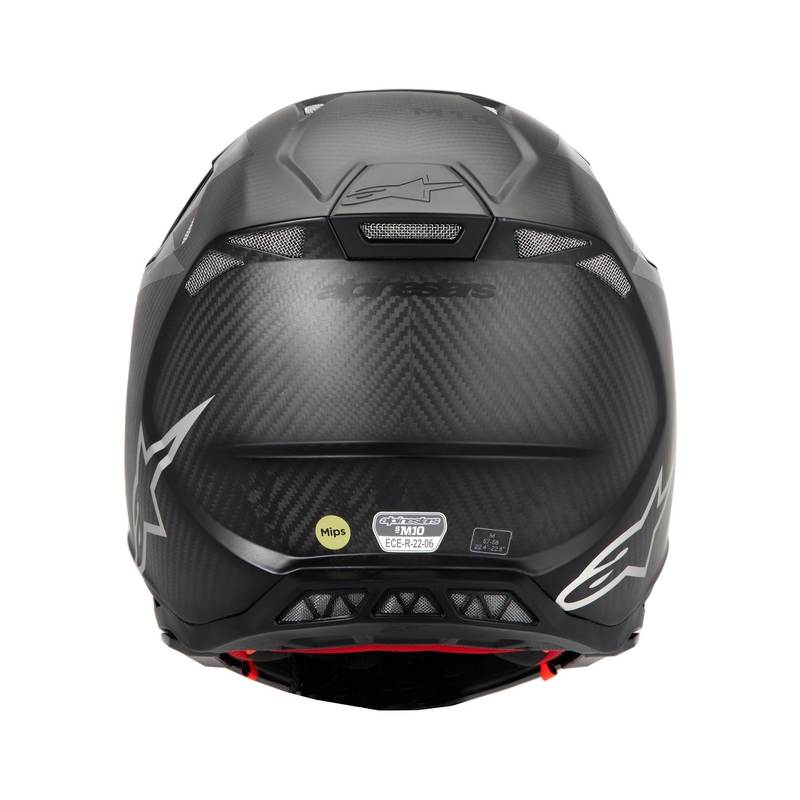 Alpinestars Supertech S-M10 Fame casco da motocross carbonio lucido/opaco