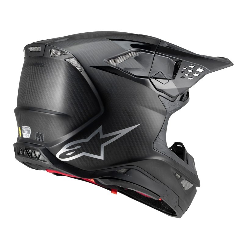 Alpinestars Supertech S-M10 Fame casco da motocross carbonio lucido/opaco