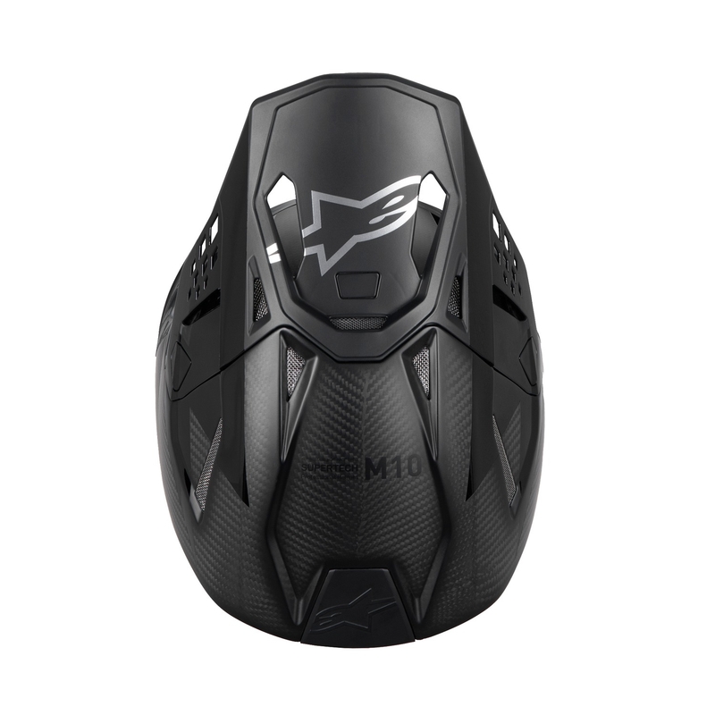 Alpinestars Supertech S-M10 Fame casco da motocross carbonio lucido/opaco