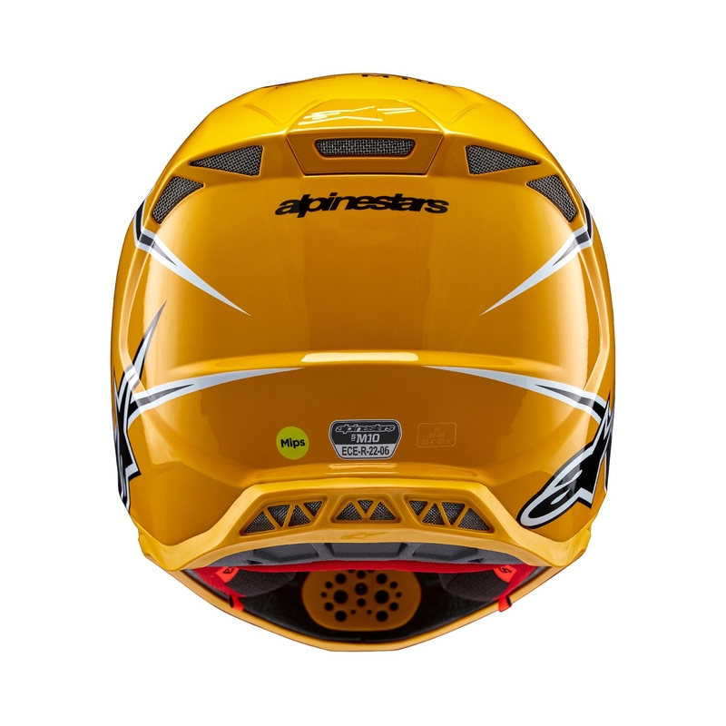 Alpinestars Supertech S-M10 Ampress Casco da Motocross Nero e Giallo