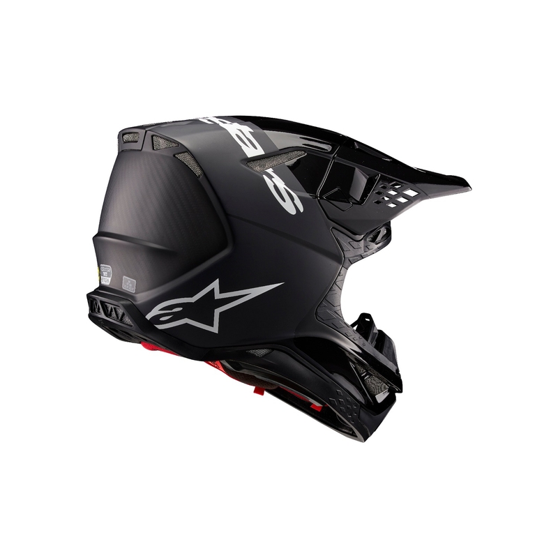 Alpinestars Supertech S-M10 Flood Casco da motocross nero-grigio scuro