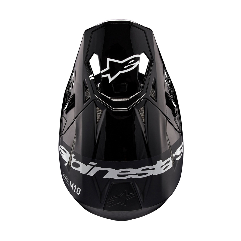Alpinestars Supertech S-M10 Flood Casco da motocross nero-grigio scuro