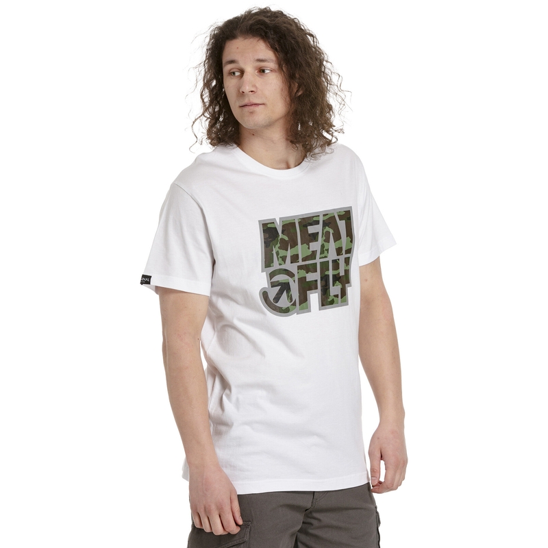 Camicia Meatfly Repash bianca da uomo