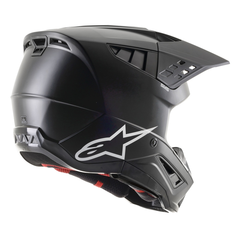Alpinestars S-M5 Casco da motocross solido nero opaco