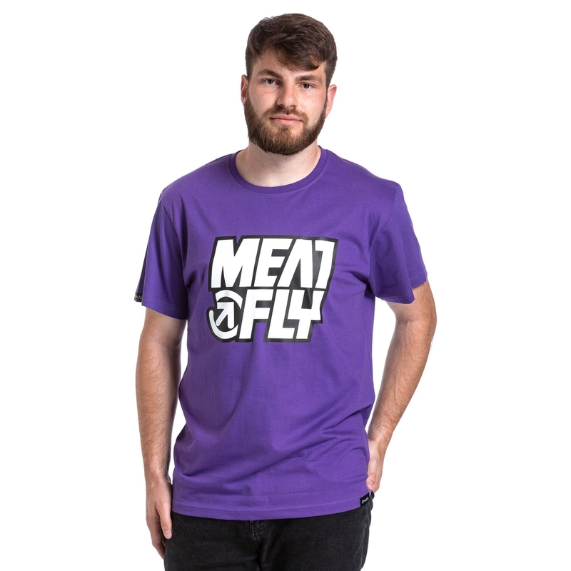 Camicia da uomo Meatfly Repash viola