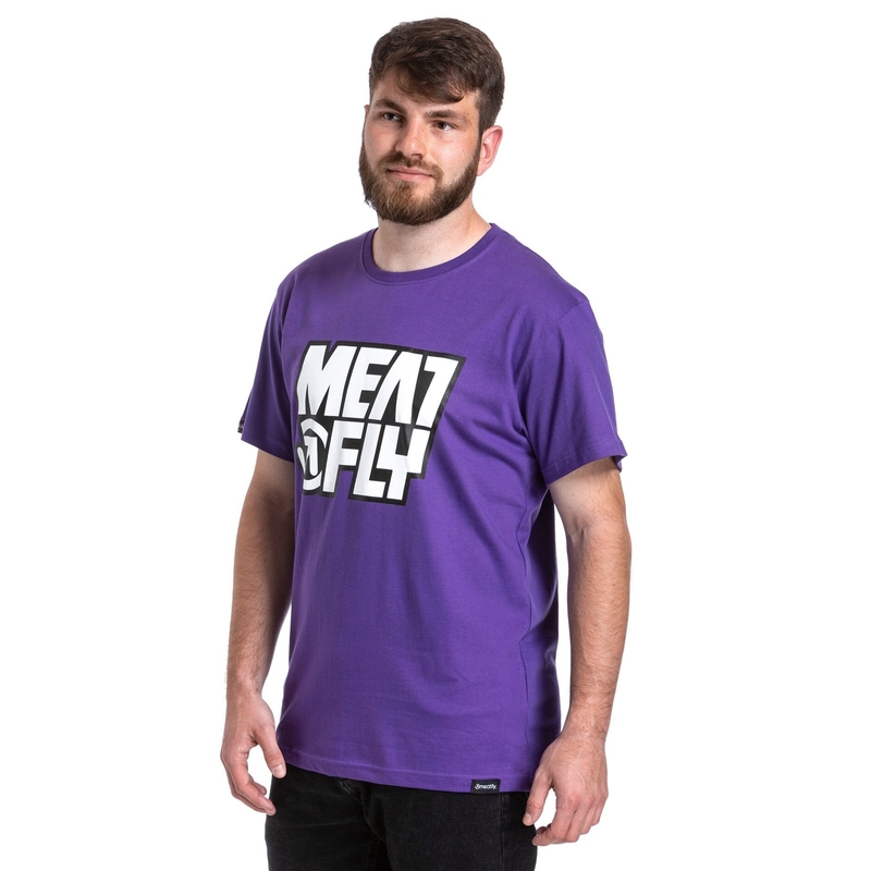 Camicia da uomo Meatfly Repash viola