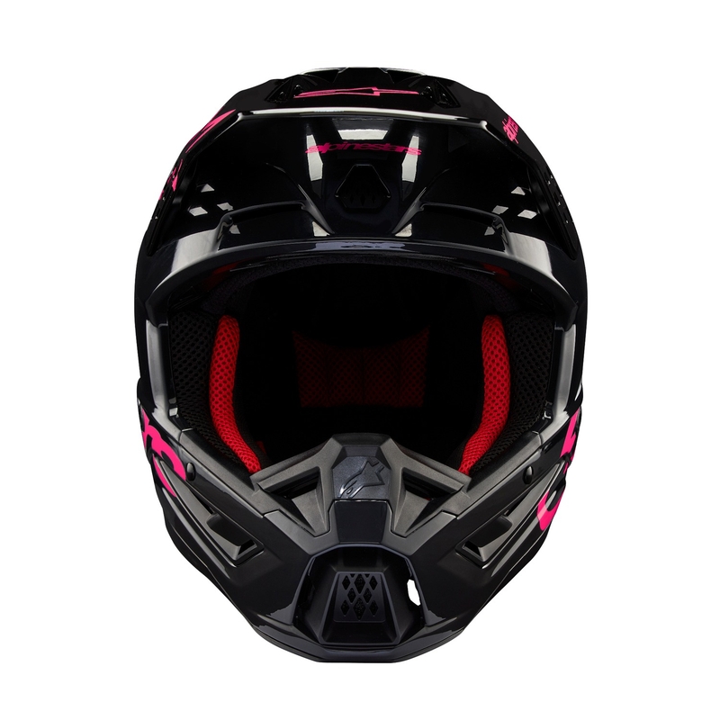 Casco da motocross Alpinestars S-M5 Corp nero e rosa