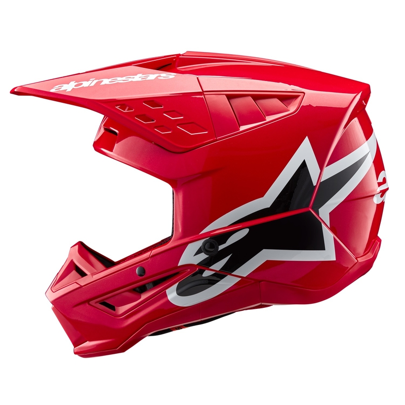 Casco da motocross Alpinestars S-M5 Corp rosso