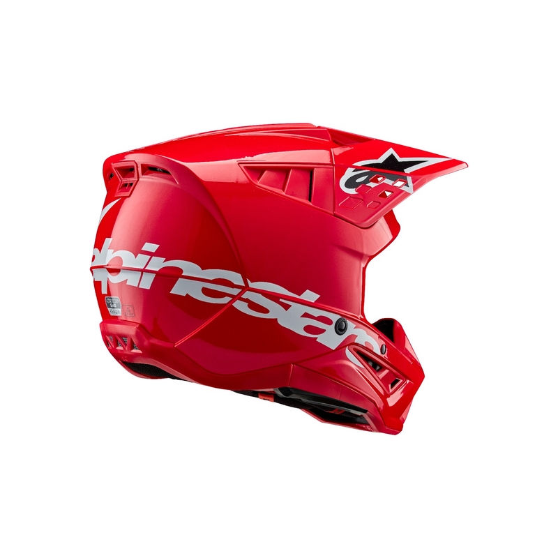Casco da motocross Alpinestars S-M5 Corp rosso