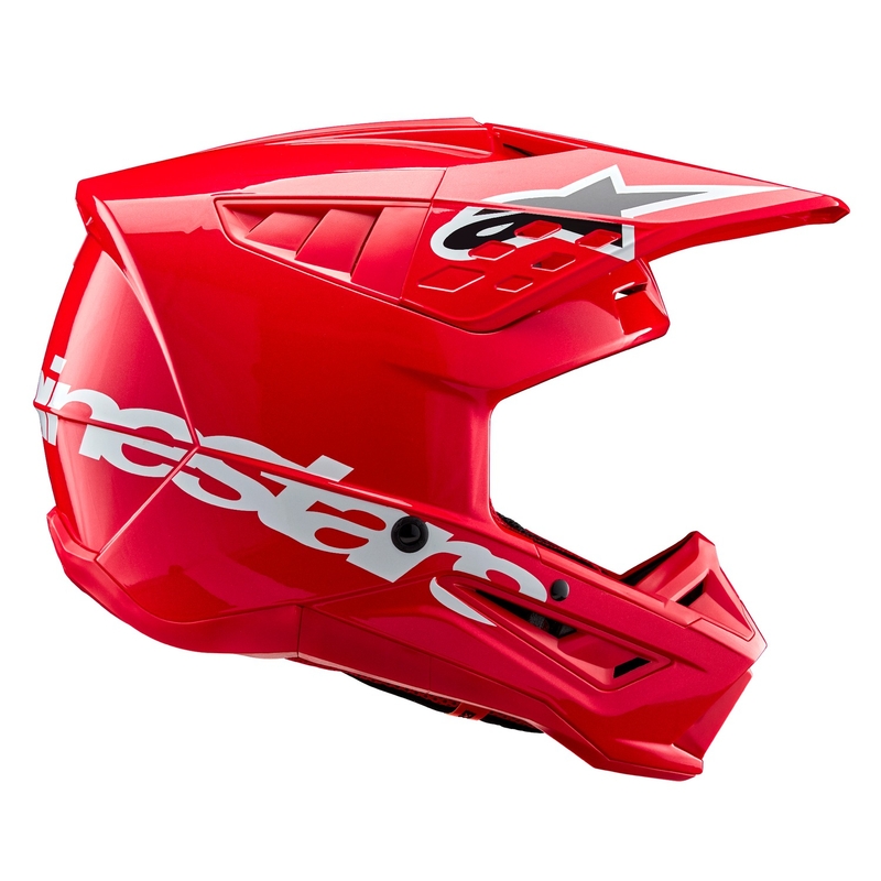 Casco da motocross Alpinestars S-M5 Corp rosso