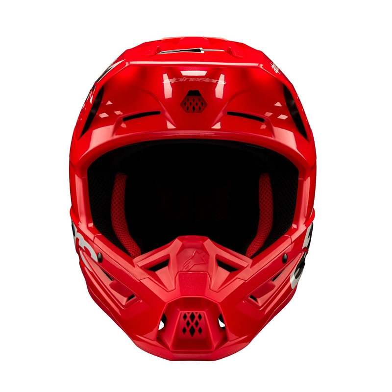 Casco da motocross Alpinestars S-M5 Corp rosso