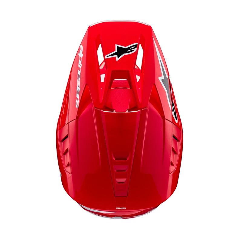 Casco da motocross Alpinestars S-M5 Corp rosso