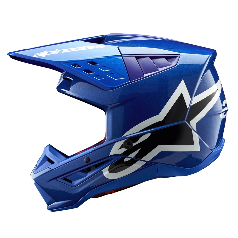 Alpinestars S-M5 Corp casco da motocross blu