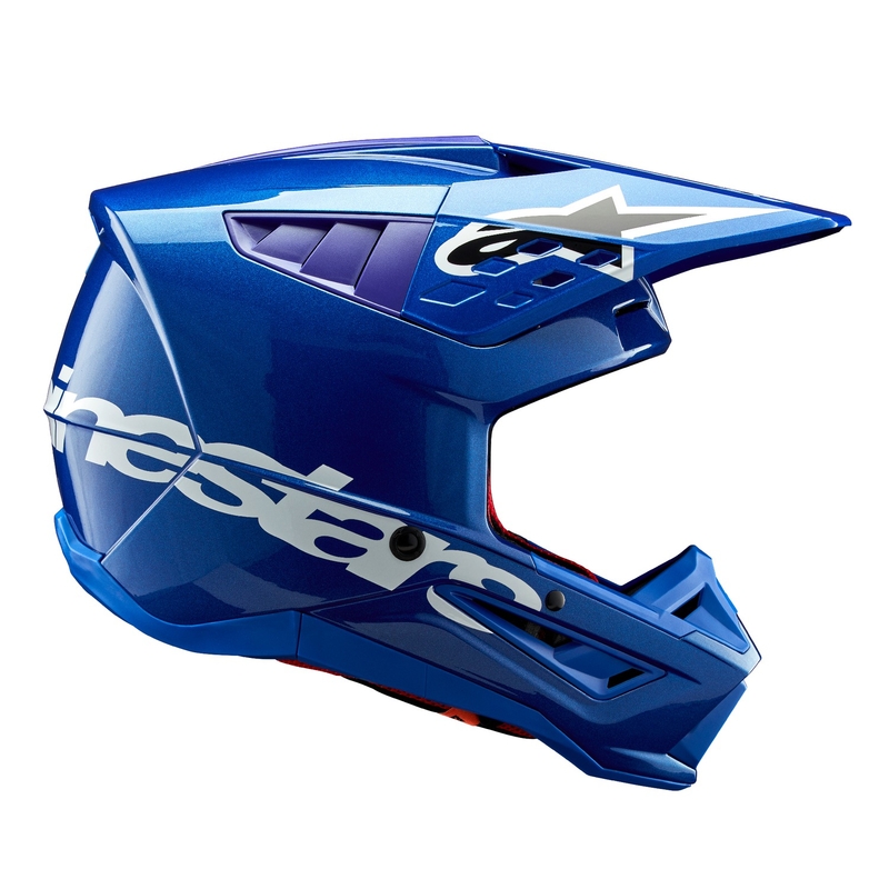 Alpinestars S-M5 Corp casco da motocross blu