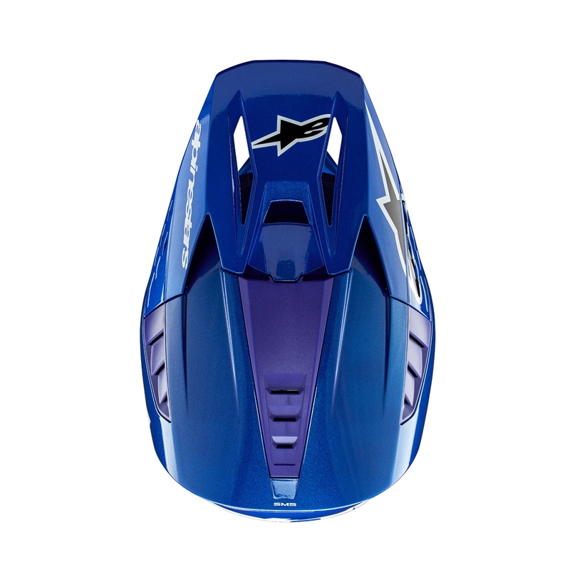 Alpinestars S-M5 Corp casco da motocross blu