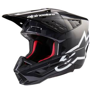 Casco da motocross Alpinestars S-M5 Corp grigio scuro