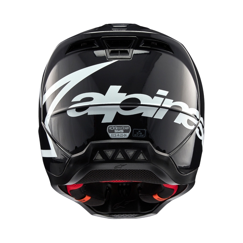 Casco da motocross Alpinestars S-M5 Corp grigio scuro