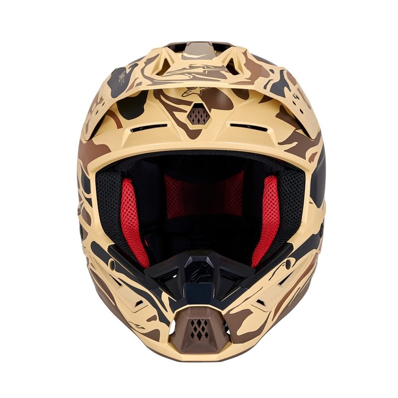 Alpinestars S-M5 Mineral casco da motocross marrone scuro opaco camo