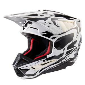 Casco da motocross Alpinestars S-M5 Mineral grey camo