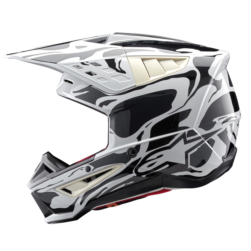 Casco da motocross Alpinestars S-M5 Mineral grey camo