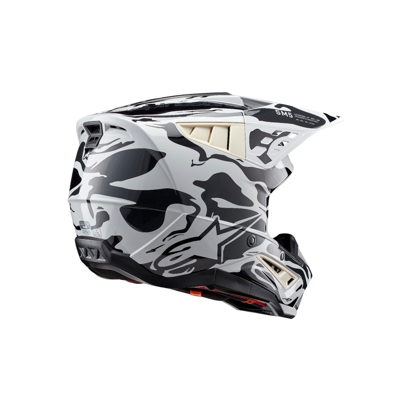 Casco da motocross Alpinestars S-M5 Mineral grey camo