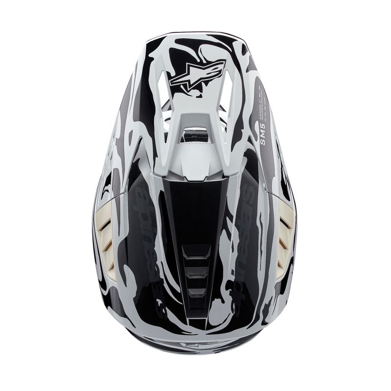 Casco da motocross Alpinestars S-M5 Mineral grey camo