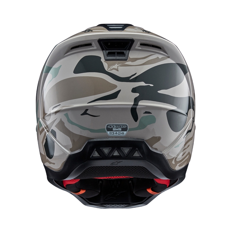 Casco da motocross Alpinestars S-M5 Mineral grigio-verde mimetico