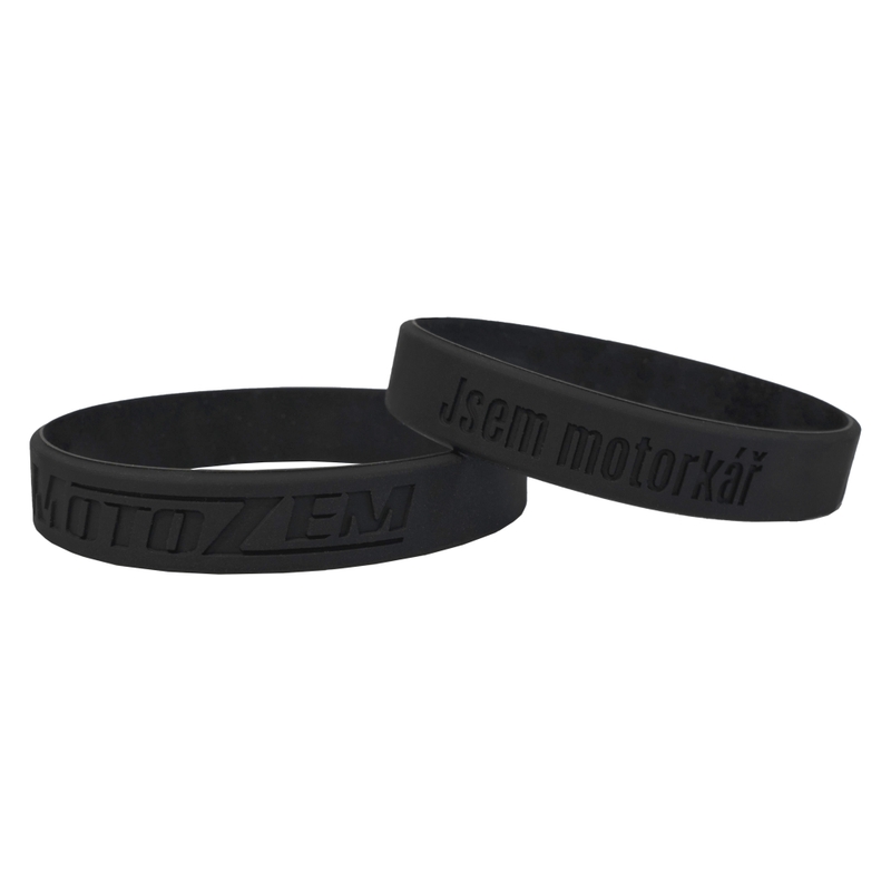 Bracciale MotoZem CZ Sono un motociclista nero